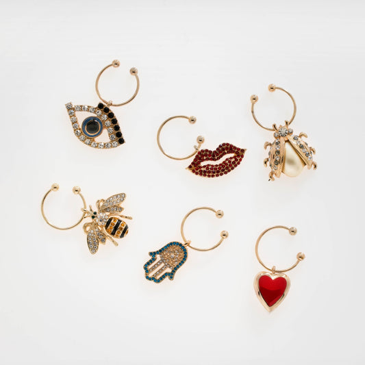 Lucky charm wine charms