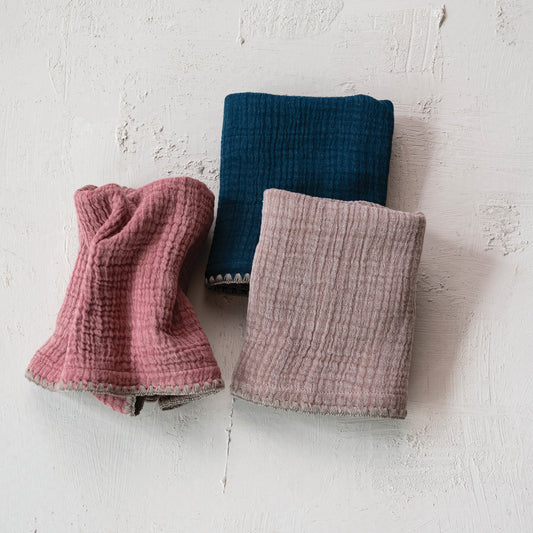 Stonewashed Cotton Double Cloth Tea Towel