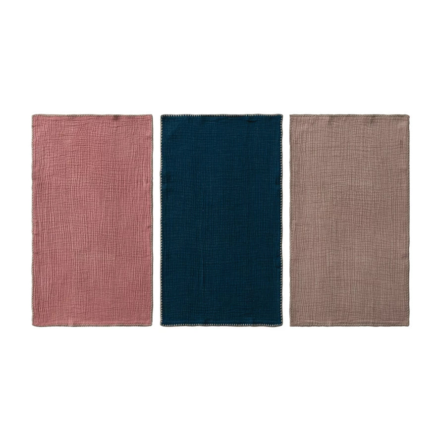 Stonewashed Cotton Double Cloth Tea Towel