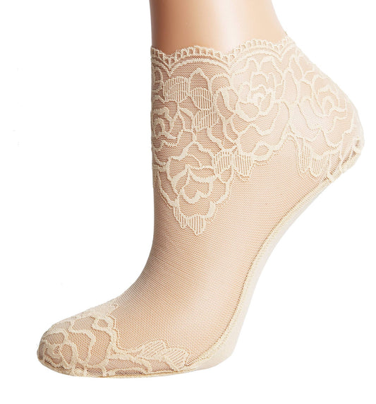 Scalloped Edged Ankle Lace Socks