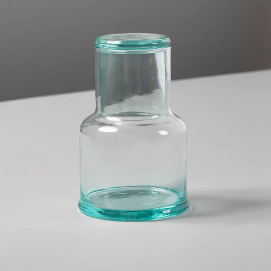 Recycled Glass Bedside Carafe & Tumbler Set