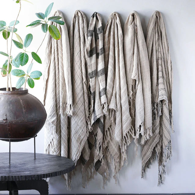 Verviers Handwoven Linen Throw