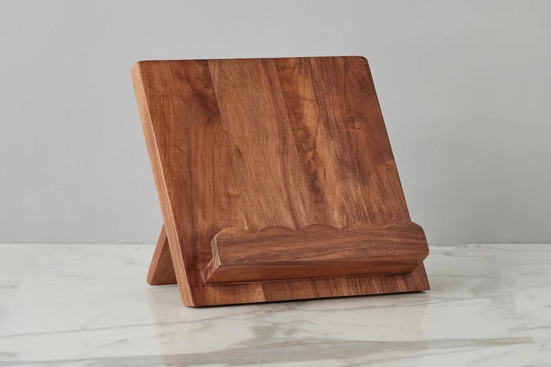 Scalloped Wood Book Stand