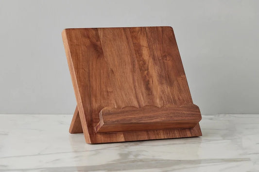 Scalloped Wood Book Stand